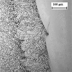 Fig.1. HAZ of weld W3P (pipe C1, 12Cr6Ni2.5MoTi) after PWHT