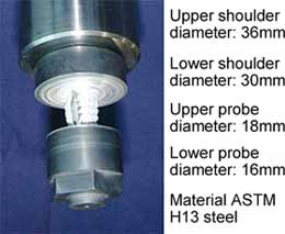 Fig.2. Bobbin tool used in this work