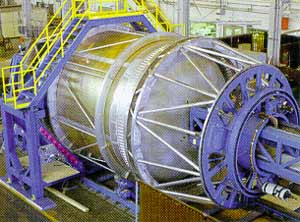 a) A 36 inch diameter aluminium alloy (Al 2014 tank)