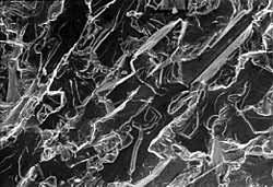 Fig.1. Cleavage fracture in super duplex stainless steel