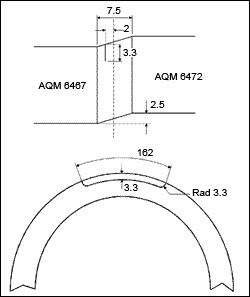 Fig.1. Geometry of the assumed crack in the FEA model