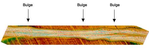 Fig.1. Transmitted light micrograph of weld 126, x57