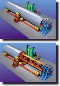 Fig. 20. Concept for a horizontal MCETC machine