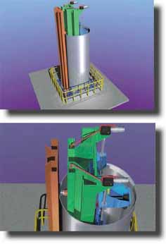 Fig. 21. MCETEC machine installed vetically 