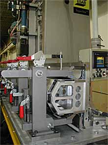 Fig.7. Friction stir welding of the aluminium centre tunnel of the Ford GT