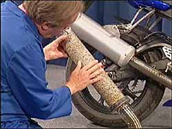  Fig.26. Barrikade ® motorcycle silencer (Courtesy TWI)