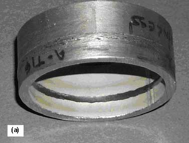 Fig.4. 70mm diameter, 5mm wall thickness stainless steel tube, welded using the PATIG-SA activating flux in the (5G) position: a) Weld bead appearance