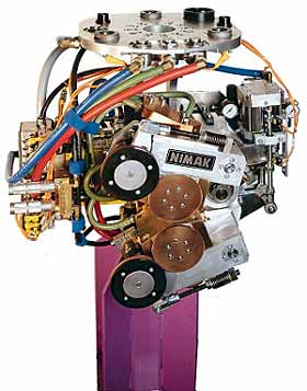 Fig.2. Robot mountable resistance seam welding gun (Courtesy Nimak)