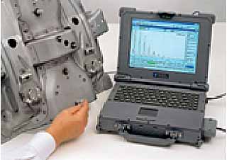 Fig.4. PC based ultrasonic testing equipment (Courtesy AGFA NDT)