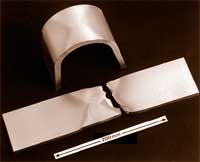  Fig.6 Three point bend and tensile test in 75mm thick 6082 T6 aluminium alloy plate Friction stir butt weld.