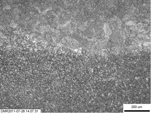 (c) HAZ following the deposition of the third layer (W15-3).