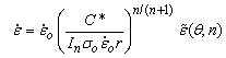 Creep Crack Growth Prediction of Very Long Term P91 Steel Using Extrapolated Short-Term Uniaxial Creep Data Eq3