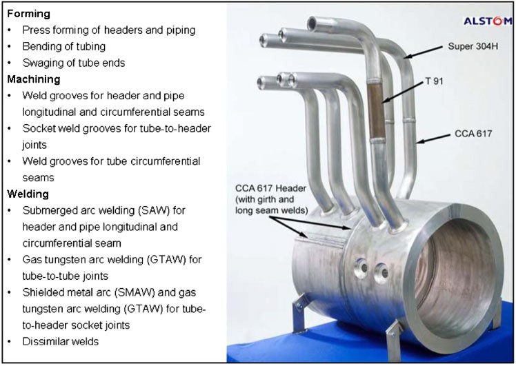 2 Demonstration showpiece illustrating the materials and joining techniques that are under consideration for the new USC plants3