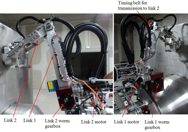 Figure 2. The two degrees of freedom manipulator