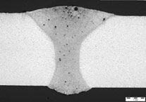 Fig.1.2. Optimum hybrid weld in 4mm Al Alloy. Reproduced courtesy of TWI Ltd.