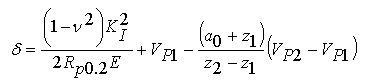 Ensuring the Strain Capacity in Threaded-End Single Edge Notched Tension (SENT) Specimens - Equation 1