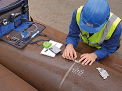 Carrying out a weld inspection