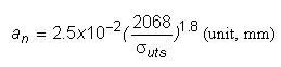 eq15 - Verification of Class B S-N Curve For Fatigue Design of Steel Forgings