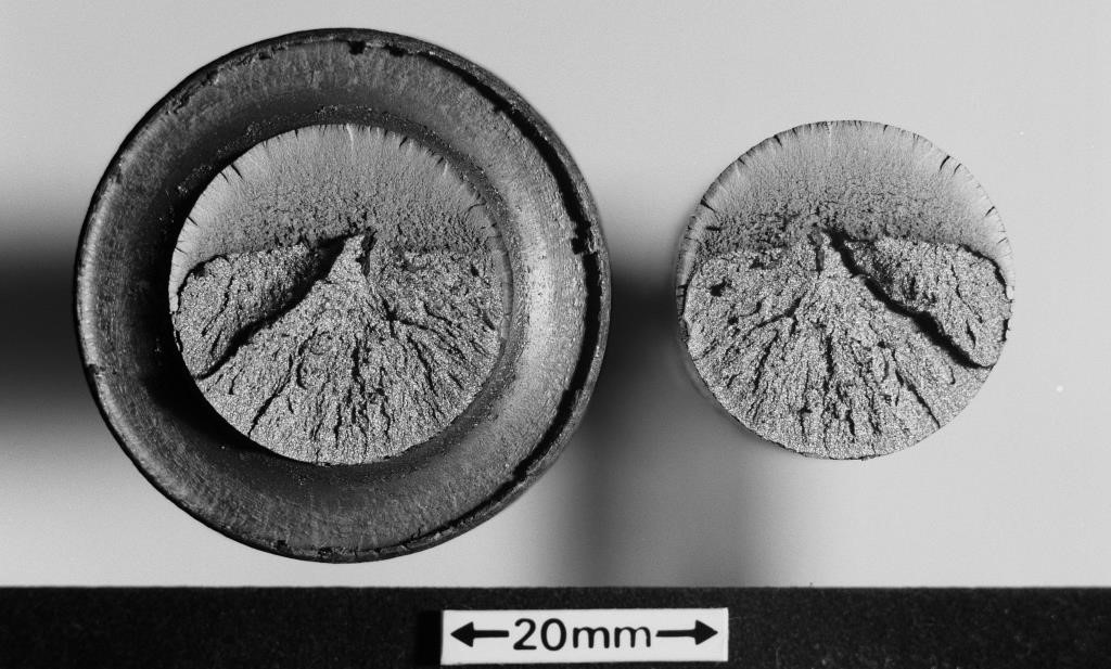 Figure 7b Appearance of the fracture face of an as-welded specimen after fatigue testing