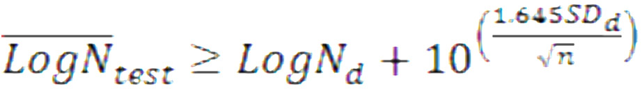 Statistical analysis of fatigue test data - Equation 6