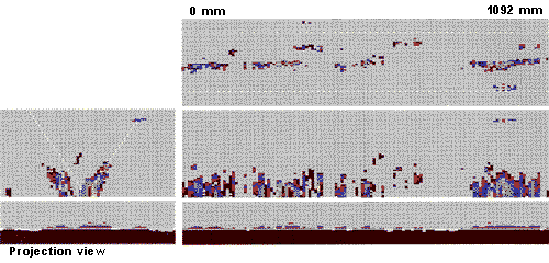 70� pulse echo scan of riser weld for longitudinal oriented flaws