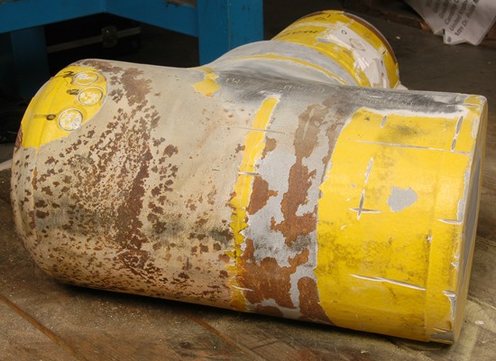 Coatings Image - metal object with yellow paint