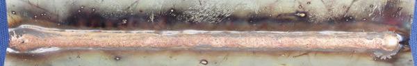 Figure 3: CuSi3 brazed galvanized DP600 fillet joint