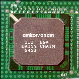 BGA component attached to main circuit board