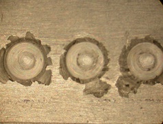 Figure 10: Spot welds in thin sheets - Aluminium alloy
