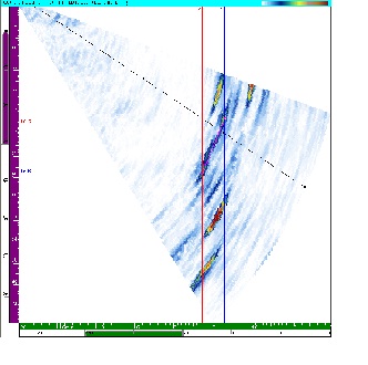 Figure 2 - Through-wall sizing of 6mm flaw from test block using the PAUT procedure