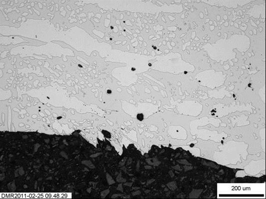 Figure 7 Profile of the fracture face in forging specimen B-03, [H]=17ppm, tested at 18.0mm/hr