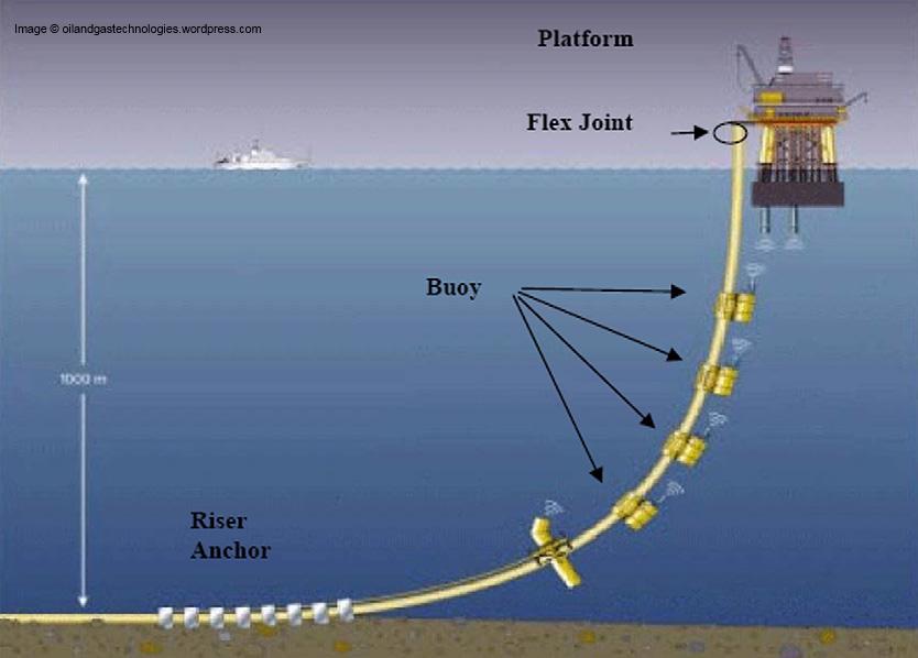 Figure 1 Example of a steel catenary riser