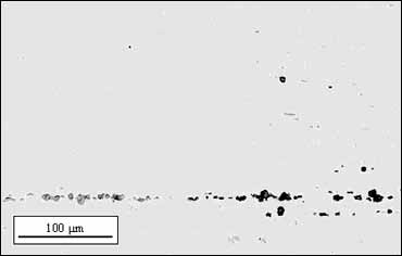 Fig.1c) Strings of broken silicates