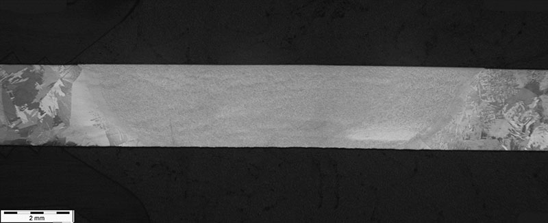 Figure 4: Cast Ti-6Al-4V Alloy FSW - Macro