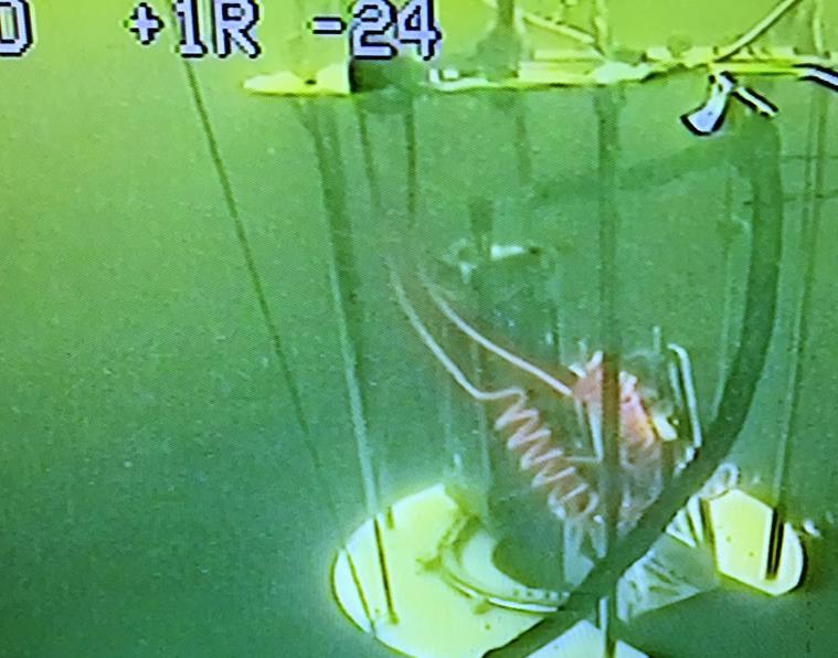 RiserSure system mounted on riser underwater