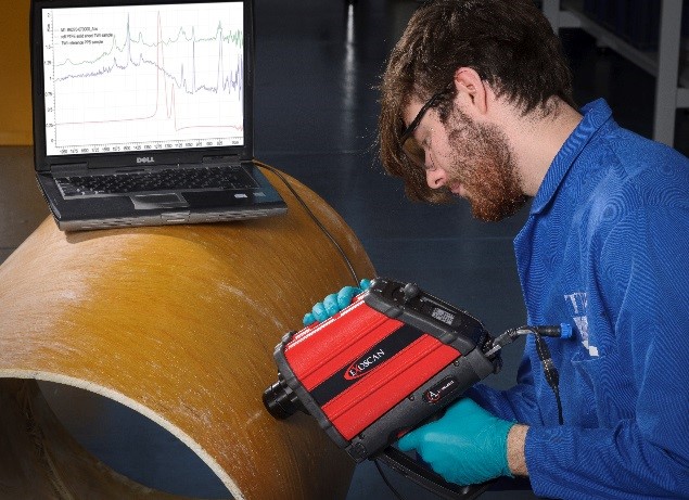 Figure 2: The FTIR instrument in use
