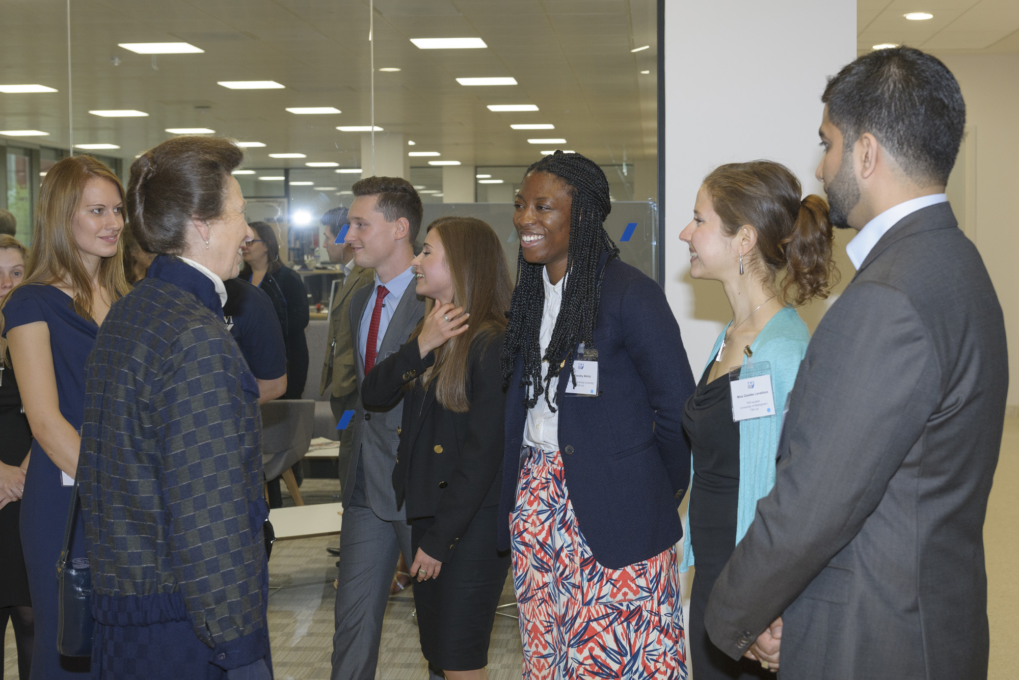 Her Royal Highness meets young engineers and apprentices at TWI