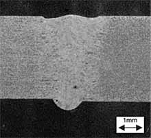 Circumferential laser girth weld of titanium pipe