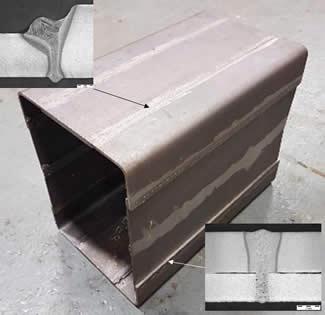 Laser welded tailored blank
