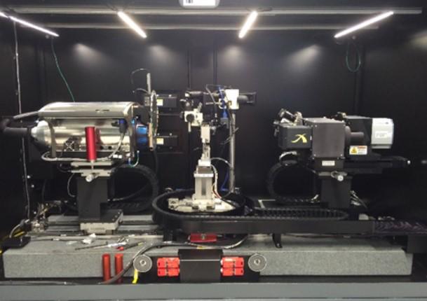 Figure 1. X-ray microscope tomography system at TWI