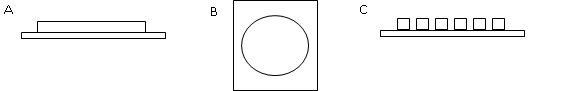 Figure 1 Three proposed designs for parametric study using finite element analysis - Variation of thickness of aluminium, square design (side elevation)