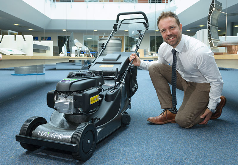 Hayter Ltd Lawnmower On Display At TWI