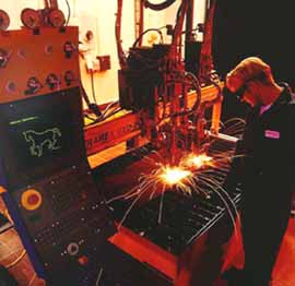 Mechanised oxyacetylene cutting system