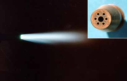 Fig.2. Ocyacetylene gas jet and nozzle design 