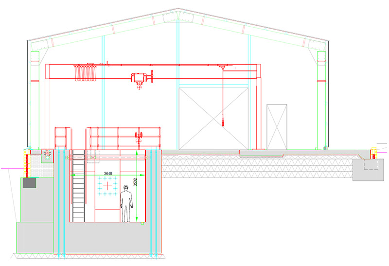 Purpose built pressure testing facility