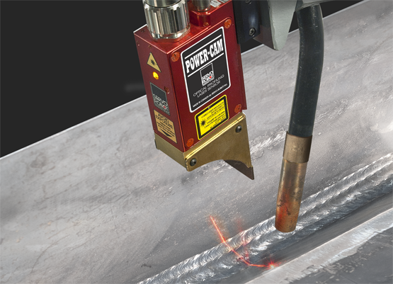 Figure 4 Laser scanning used in robotic arc welding (photo copyright @ Servo-Robot)