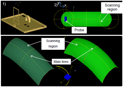 CAD model of the mooring chain link being inspected