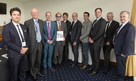 Lord Prior (second left) and the Science and Innovation audit team