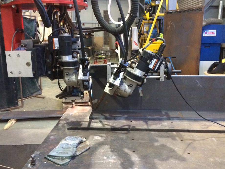Submerged Arc Welding (SAW) trials for Cleveland Bridge UK TWI