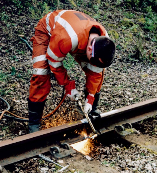 Repairing railway track